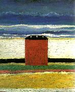 Kazimir Malevich red house France oil painting artist